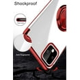 thumbnail image 4 of Case for Google Pixel 4 Case 5.7" Clear Back Ultra Thin Ring Holder Shockproof Electroplate Soft TPU Flexible Silicone Bumper Phone Case for Google Pixel 4 - Red, 4 of 14