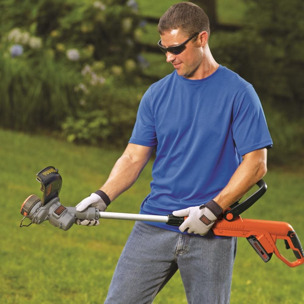 BLACK+DECKER 20-Volt MAX* POWERCONNECT Cordless 2-in-1 String Trimmer and Edger with Battery and Charger, LST300