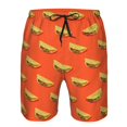thumbnail image 3 of Logiee tortilla tacos Print Mens Swim Trunks Quick Dry Board Shorts,Breathable Hawaii Beach Shorts Swimwear Bathing Suits-3X-Large, 3 of 6