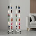 thumbnail image 6 of 6-Tier 32-Pocket Rotating Iron Greeting Card Stand - Mobile Display Rack with 4 Wheels, 6 of 14