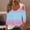 Pink, variant on Drovellove Women's 3/4 Sleeve Pullover Top with Shoulder Leakage Detail - Casual Round Neck Blouse for Spring, Dating, or Party Outfits