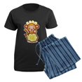 thumbnail image 5 of CafePress - Lucky Monkey Women's Dark Pajamas - Women's Short Sleeve Print T-Shirt and Pants Dark Cotton Pajama Set, 5 of 7