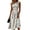 Multicolor, variant on Ruched Waist Sleeveless Midi Dress for Women - Elegant Round Neck A-Line Sundress with Vibrant Lemon Leaf & White Floral Print, Flowy Summer Beach Party Vacation Gown Pink XL