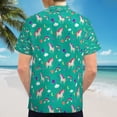 thumbnail image 6 of High Quality Hawaiian Shirts for Men Short Sleeve Aloha Beach Shirt Floral Summer Casual Button Down Shirts Blouses JOYLK6, 6 of 7