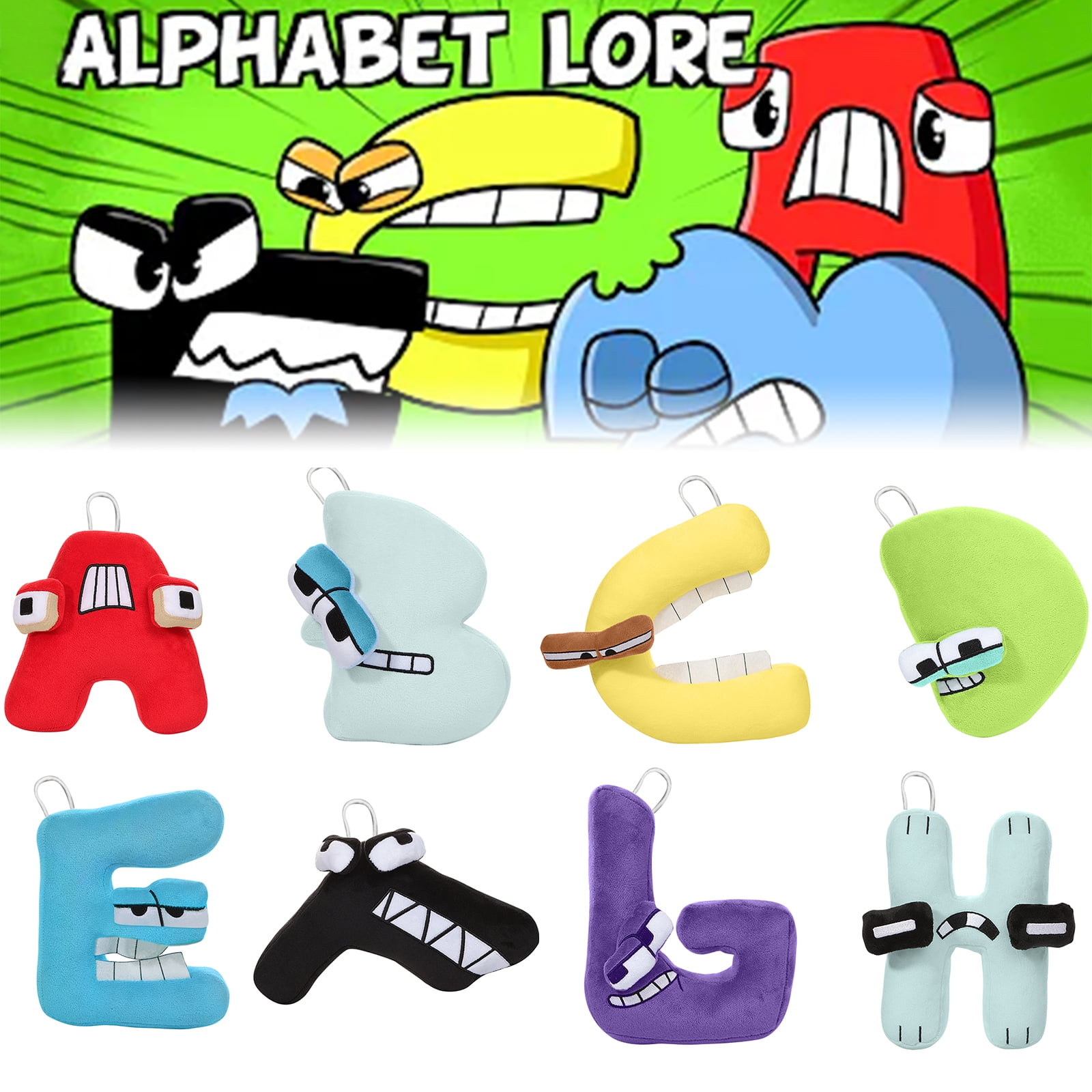 New Alphabet Lore Plush Toy Anime Doll Kawaii 26 English Letters Stuffed  Toys Ch