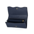 thumbnail image 2 of Free Assembly Women's Avery Cut Out Clutch Wallet, Dark Denim and Cream, 2 of 4