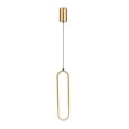 thumbnail image 1 of Lámpara colgante minimalista, candelabro nórdico para dormitorio, mesita de noche, luces colgantes para el hogar (tricromático dorado), 1 of 7