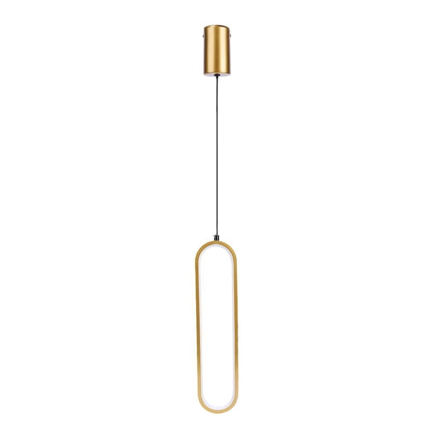 Lámpara colgante minimalista, candelabro nórdico para dormitorio, mesita de noche, luces colgantes para el hogar (tricromático dorado)