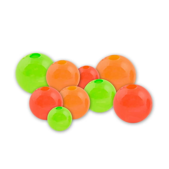 Danielson Fluorescent Line Bead Set Fishing Accessory, Assortment, 120-pack Dial Box