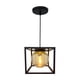 thumbnail image 1 of Lampara de Techo LUZ IDEAL Colgante Cubo 1 Luz Cristal Ambar, 1 of 5