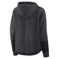 thumbnail image 3 of Women's Fanatics Charcoal Carolina Panthers Lightewight Modest Crop Lounge Helmet Arch Pullover Hoodie, 3 of 7