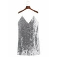 thumbnail image 5 of DYMADE Women Sexy Sequin V-Neck Sling Night Club Dress, 5 of 5
