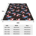 thumbnail image 3 of Vsdgher Surfing Santa Ultra-Soft Micro flannel Blanket Throw Blankets for Couch Sofa, Bed (4 sizes)-50"x40", 3 of 7