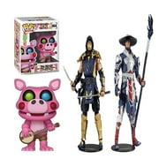 Games:Five Nights at Freddy's Pizza Simulator - Pigpatch Collectible Figure + Toys Mortal Kombat Scorpion and Raiden 7" Action Figure Multipack, Pack of 2