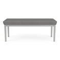 thumbnail image 4 of Lenox Steel Reception Waiting 2-Seat Bench / Silver Steel / Light Gray, 4 of 5
