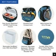thumbnail image 5 of Titan by Arctic Zone 16 Can Zipperless Soft Cooler, Marine Blue, 5 of 14
