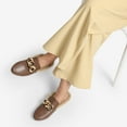 thumbnail image 5 of BURUDANI Women Chain Backless Mules Slip-On Flats, 5 of 5