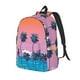 thumbnail image 1 of Balery Beach with Palm Trees Mochila Clásica Impresa Básica para Viaje, Mochila Escolar Resistente al Agua, Mochila de Lona con Correas Ajustables-Small, 1 of 5