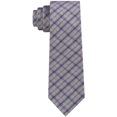 thumbnail image 1 of Calvin Klein Mens Infinite Check Self-tied Necktie, Blue, One Size, 1 of 1