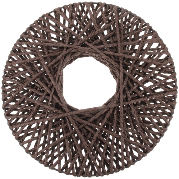 OUNONA Rustic Woven Wall Hanging Coffee Color Boho Style Bedroom Decor