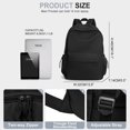 thumbnail image 2 of Mochila WEPOET Classic Basic Negra Impermeable para Mujer, 2 of 6