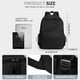thumbnail image 2 of Mochila WEPOET Classic Basic Negra Impermeable para Mujer, 2 of 6