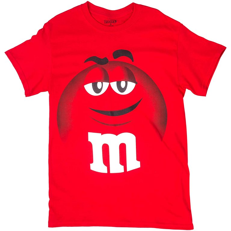 M&M Candy Silly Character Face Adult T-Shirt 