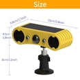 thumbnail image 2 of CSYANXING Yellow Solar Powered Alarm 1200mAh Rechargeable Battery 26ft Sensor Range 4 Working Modes For Outdoor Garden Farm, 2 of 10