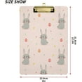 thumbnail image 3 of FMSHPON Rabbit Easter Eggs Clipboard Hardboard Wood Nursing Clip Board and Pull for Standard A4 Letter 13x9 inches, 3 of 8