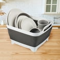 thumbnail image 3 of Wakeman Outdoors 9L Collapsible Wash Basin - Portable Sink with Drain, Gray, 3 of 10