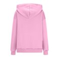 thumbnail image 4 of BangWanChi Hoodies for Women Pullover Women's Fashion Classic Long Sleeved Hooded Pocket Sweatshirt Tops Blouse, 4 of 4