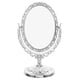 thumbnail image 1 of Espejo de tocador vintage elegante espejo de escritorio pequeño ovalado diseñado para maquillaje espejo de tocador decorativo para tocador espejo de maquillaje de mesa giratorio de doble cara, 1 of 7
