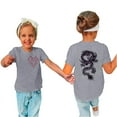 thumbnail image 2 of Chemise Enfant Tendance T-shirt Imprimé Col Rond Confortable Ample T-shirt Manches Courtes Blouse Hauts Décontractés, 2 of 5