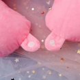 thumbnail image 4 of Almohada cervical en forma de U, almohadilla de viaje rellena de felpa rosa, 4 of 5