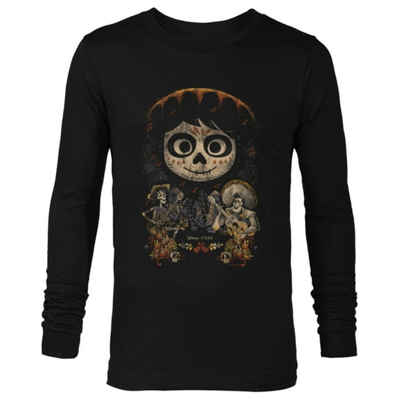 Disney and Pixar's Coco Miguel Hector and Ernesto - Long Sleeve T-Shirt for Men - Customized-Black