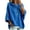 Blue, variant on LNZGNM Hoodies for Women 3/4 Sleeve Solid Color Relaxed Hooded Everyday Breathable Pullover Daily Casual Outdoor,Blue(M)