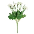 thumbnail image 1 of Ramo de flores artificiales de clavel, 10 cabezas, para decoración del hogar, fiesta de boda (blanco leche), 1 of 8