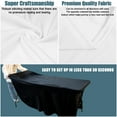 thumbnail image 7 of SUNTQ Table Skirt for Rectangle Tables 6ft , Fitted Table Cover for 6 foot table, White Table Cloth for 6 ft Table with Skirt, Wrinkle Resistant Spandex Table Skirt and Table Cloths for Parties, 7 of 7