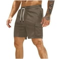 thumbnail image 2 of Mingw Mens Shorts Men's Drawstring Elastic Waist Pants Workwear Shorts, 2 of 6
