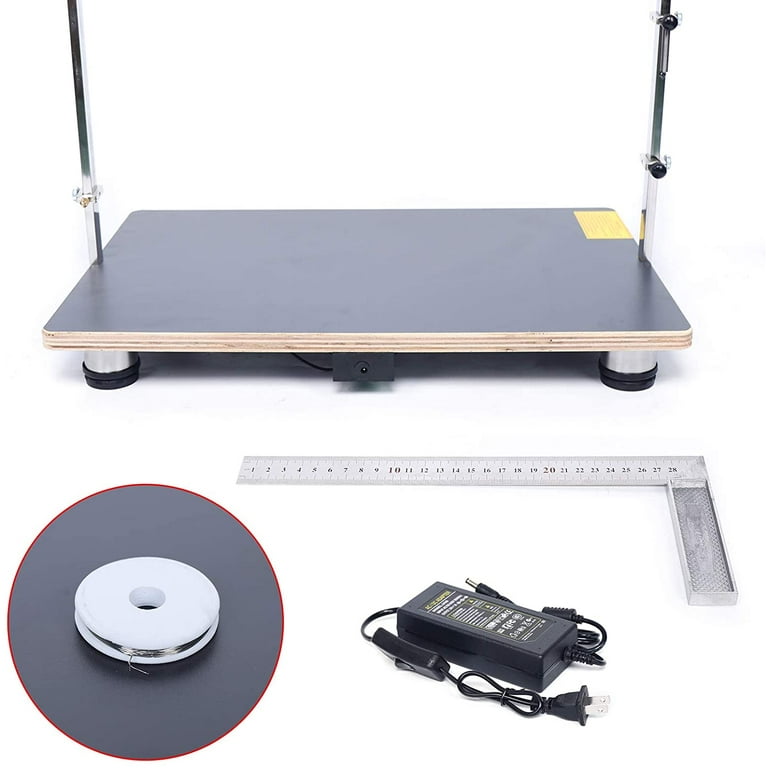 Miumaeov Hot Wire Board Foam Cutting Machine Working Table Tool Sponge Styrofoam Cutter 110V, Size: One size, Gray
