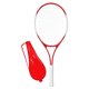 thumbnail image 4 of Raqueta de tenis portátil de aluminio, ligera, con encordado previo, mango y cuerdas prácticas. Ideal para principiantes y adultos que practican en el Rojo, 4 of 8