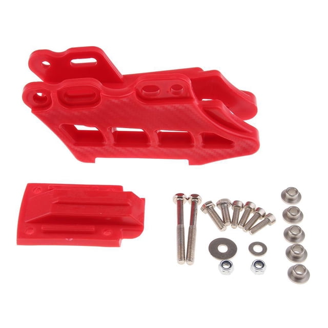 Sidaley Guía/protector de cadena trasera para CRF KLX KDX KXF RM RMZ DRZ YZ YZF WRF Rojo Accesorios para motos