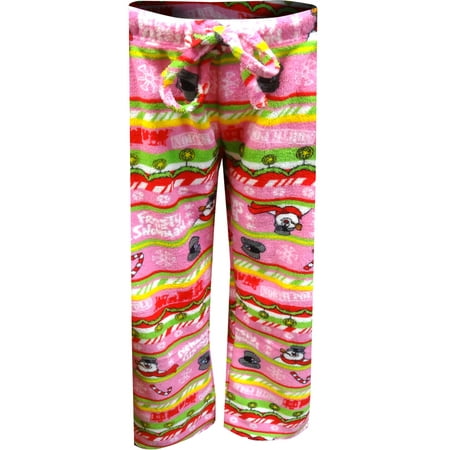 

Frosty the Snowman Women s Frosty The Snowman Pink Plush Junior Cut Loungepant (Medium)