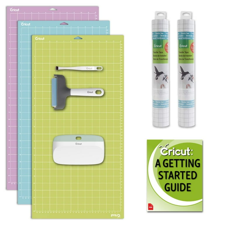 Cricut Cutting Grip Mat Variety Pack 12x24, Transfer Tape, Craft Tools  Bundle 