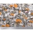 thumbnail image 3 of Soimoi Poly Georgette Fabric Cartoon & Camouflage Print Fabric by the Yard 42 Inch Wide, 3 of 3