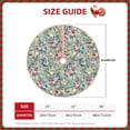 thumbnail image 2 of Sikiie Rose Flowers Nativity Christmas Tree Skirt, Jesus Christian Winter Holiday Tree Mat Decoration(30-48IN)48", 2 of 6
