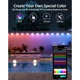 thumbnail image 3 of Permanent Outdoor Lights 150Ft 90LEDs, Smart RGB-IC Year Round Eave Deck Fence Outside Lights with Remote & App Control, Multicolor & White Individual DIY LED Christmas Holiday Decor, 3 of 10