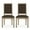 Natural/Brown, variant on Noble House Robin French Wood Upholstered Dining Chair, Set of 2, Brown