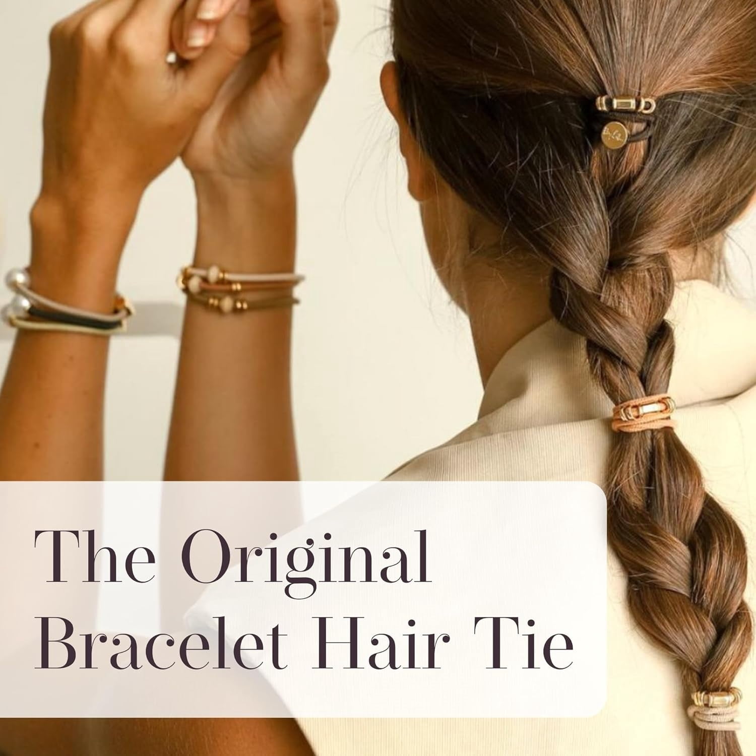 Hair Ties for Women – No-Damage Bracelet Hair Tie – Handmade Jewelry with Luxury Elastic