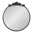 thumbnail image 2 of Kate and Laurel Arendahl Glam Ornate Mirror, Black 24" Diameter, 2 of 7